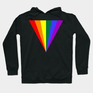 Pride Triangle Rainbow colored gift idea Hoodie